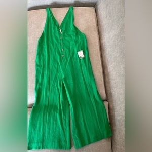 Never worn wide leg free people jumpsuit